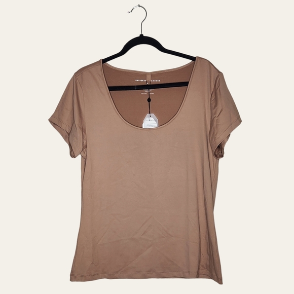 Universal Standard Tops - Universal Standard Body Scoop Neck Tee - Spice